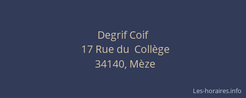 Degrif Coif