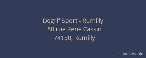 Degrif Sport - Rumilly