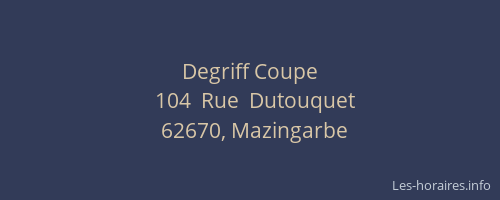 Degriff Coupe