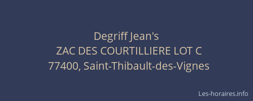 Degriff Jean's