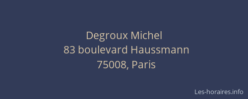 Degroux Michel