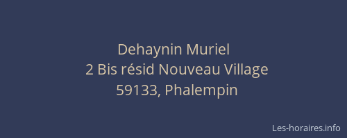 Dehaynin Muriel