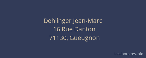 Dehlinger Jean-Marc