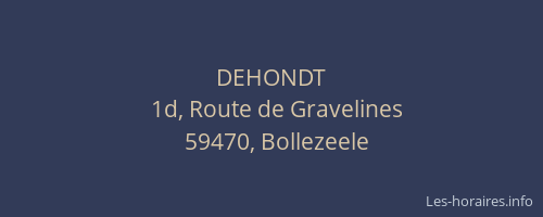 DEHONDT