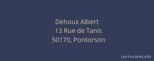 Dehoux Albert