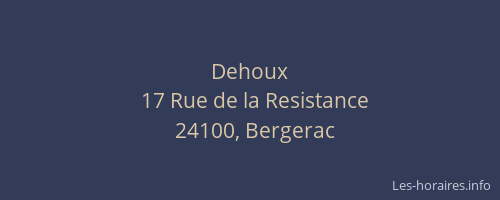 Dehoux