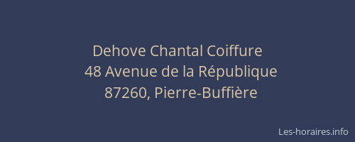 Dehove Chantal Coiffure