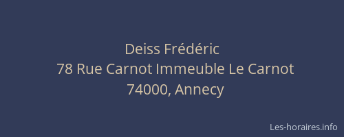 Deiss Frédéric