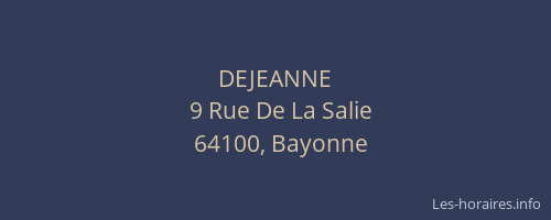 DEJEANNE