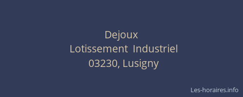 Dejoux