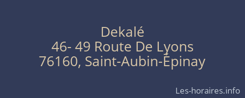 Dekalé