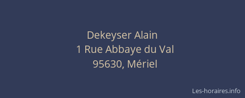 Dekeyser Alain