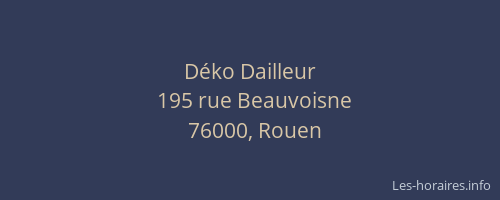 Déko Dailleur