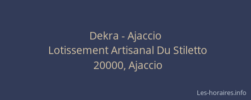 Dekra - Ajaccio
