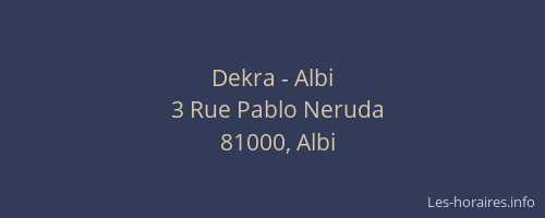 Dekra - Albi