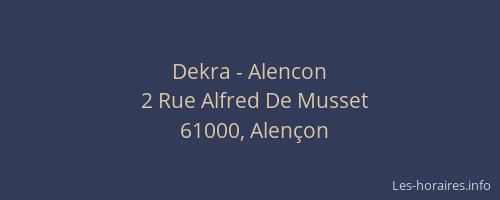 Dekra - Alencon