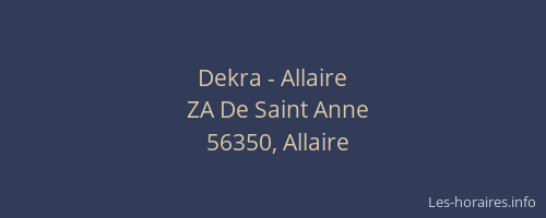 Dekra - Allaire