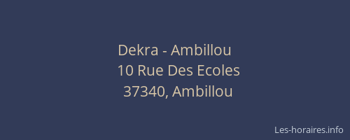 Dekra - Ambillou