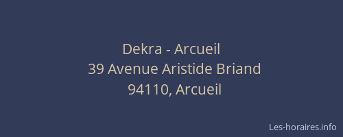 Dekra - Arcueil