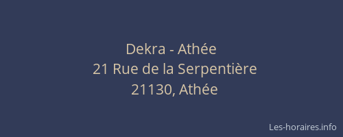 Dekra - Athée