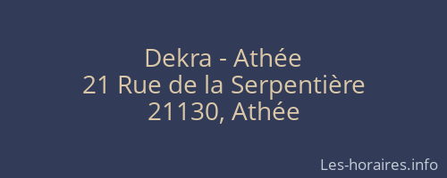 Dekra - Athée