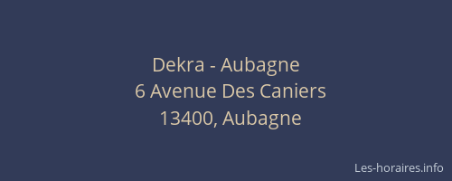 Dekra - Aubagne