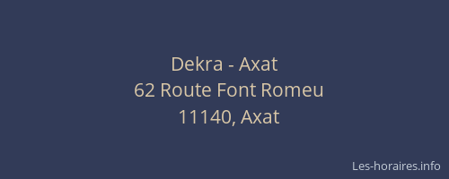 Dekra - Axat