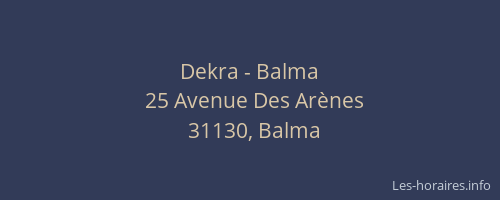 Dekra - Balma