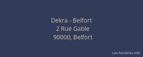 Dekra - Belfort