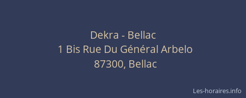 Dekra - Bellac