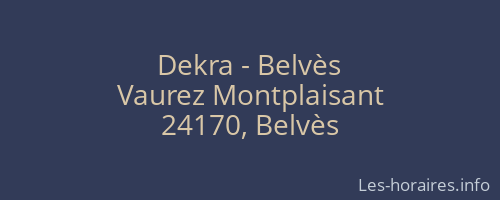Dekra - Belvès