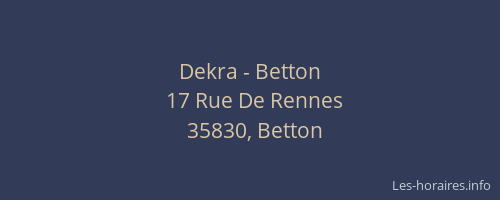 Dekra - Betton