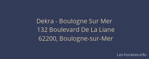 Dekra - Boulogne Sur Mer