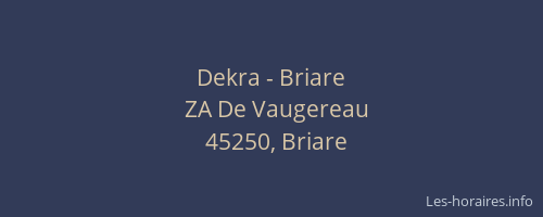 Dekra - Briare