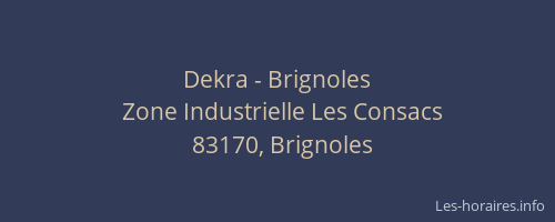 Dekra - Brignoles