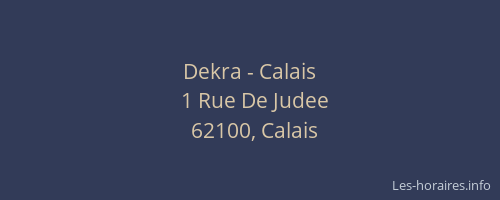 Dekra - Calais