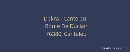 Dekra - Canteleu