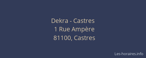 Dekra - Castres