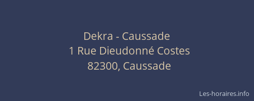Dekra - Caussade