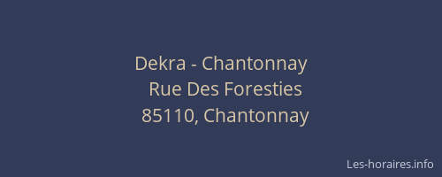 Dekra - Chantonnay