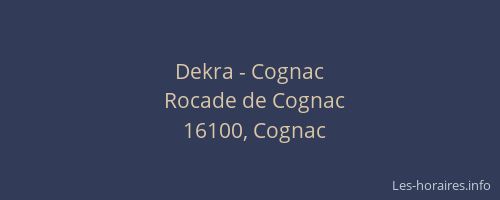 Dekra - Cognac