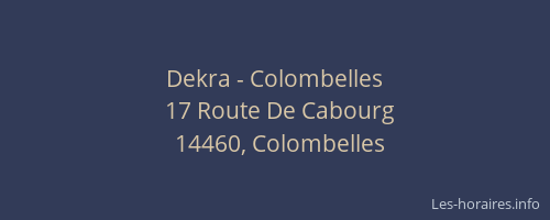Dekra - Colombelles
