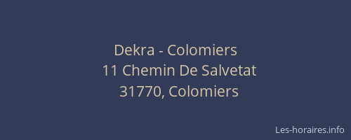 Dekra - Colomiers