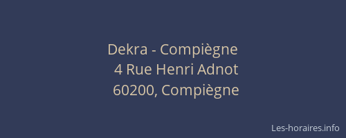 Dekra - Compiègne