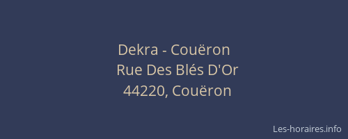 Dekra - Couëron