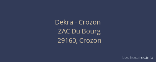 Dekra - Crozon