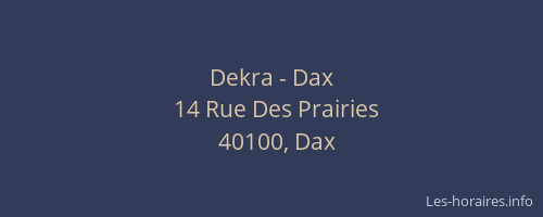 Dekra - Dax