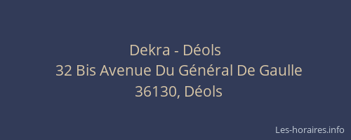 Dekra - D&eacute;ols