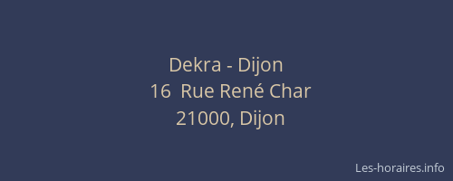 Dekra - Dijon