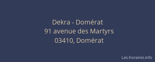 Dekra - Domérat